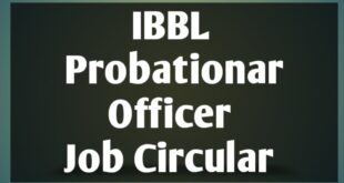 IBBL Probationary Officer Job Circular